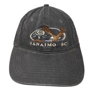 Nanaimo Bc Slideback Baseball Cap Gray ONe Size Embroidered Canadian Original